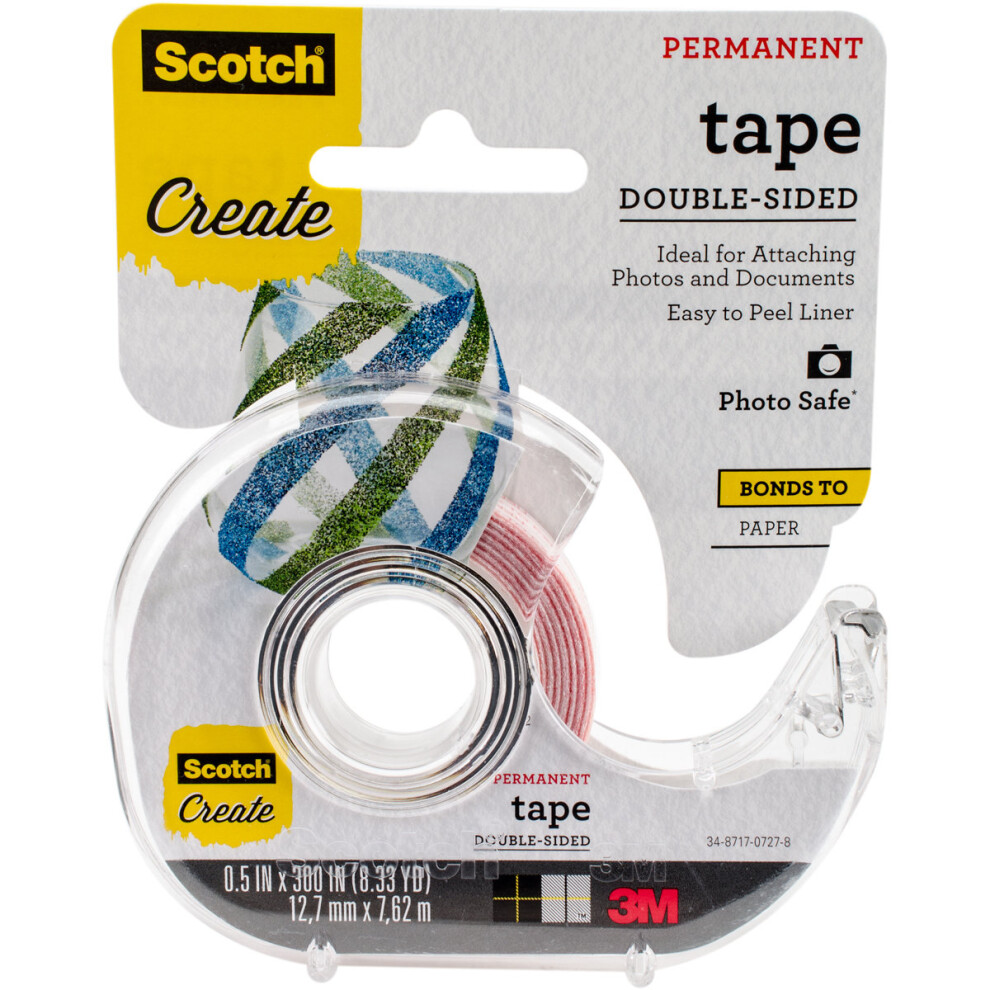 Scotch Create Double-Sided Permanent Tape-.5"X300