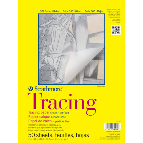 Strathmore Tracing Paper Pad 9"X12"-50 Sheets
