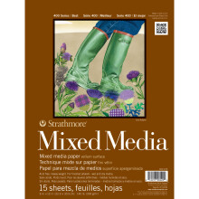 Strathmore Mixed Media Vellum Paper Pad 9"X12"-15 Sheets
