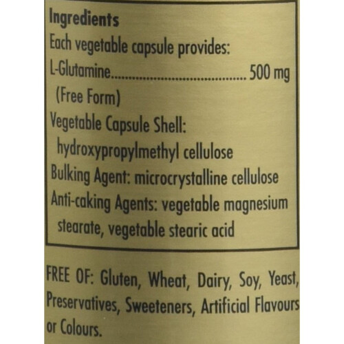 Solgar L-Glutamina 500 mg 50 cápsulas vegetais Solgar 1