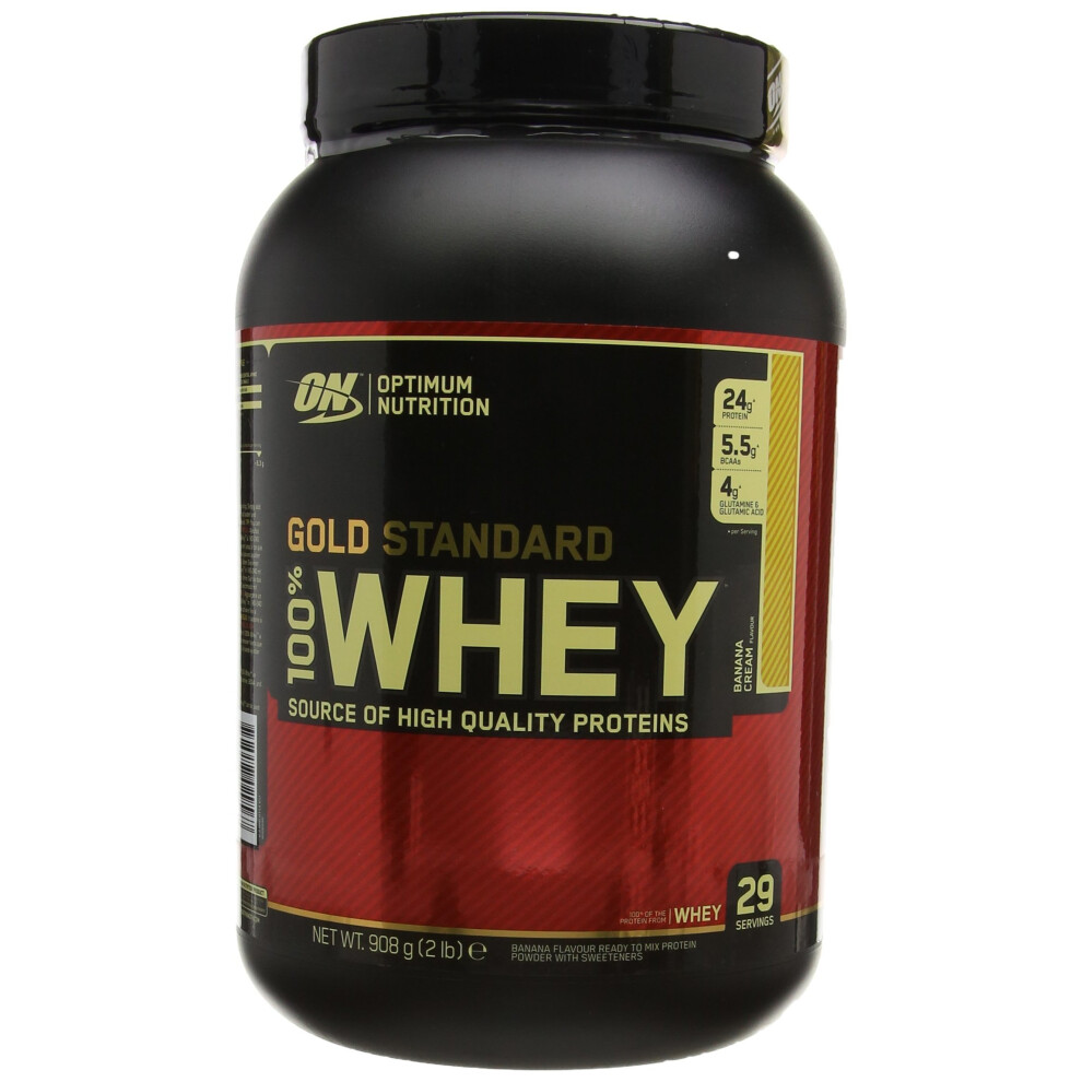 Optimum Nutrition Gold Standard 100% Whey Protein Powder - 908 g, Banana