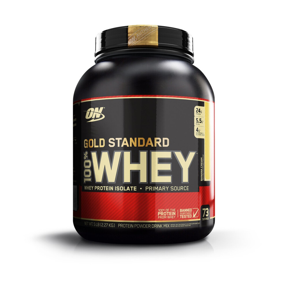 Optimum Nutrition Gold Standard 100% Whey Protein Powder - 2.27 kg, Banana