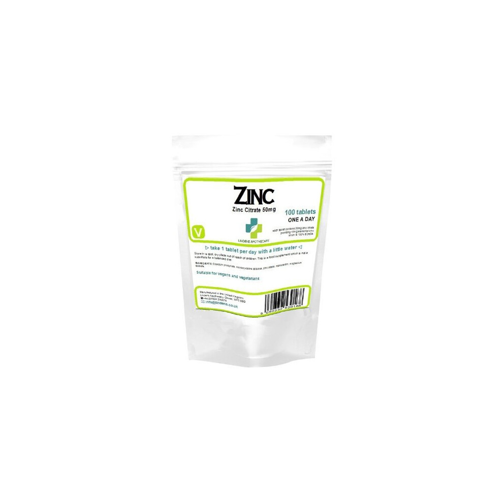 Zinc Citrate 100 X 50mg Tablets 1-a-day