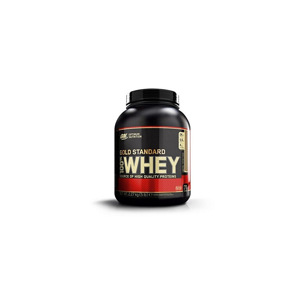 Optimum Nutrition Gold Standard 100% Whey Protein 2.27 Kg, Caramel Toffee Fudge