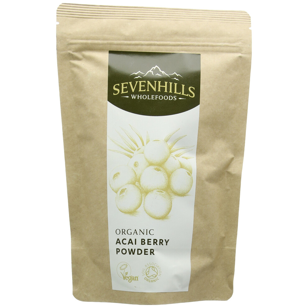 Sevenhills Wholefoods Organic Raw Acai Berry Powder 100g