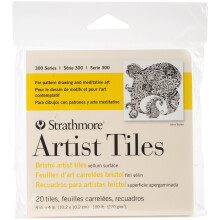 Strathmore Artist Tiles 4"X4" 20/Pkg-Bristol Vellum