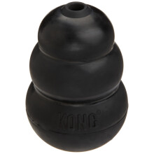 KONG Extreme Dog Toy - Fetch & Chew Toy - Treat-Filling Capabilities & Erratic Bounce for Extended Play Time Most Durable Natural Rubber Material