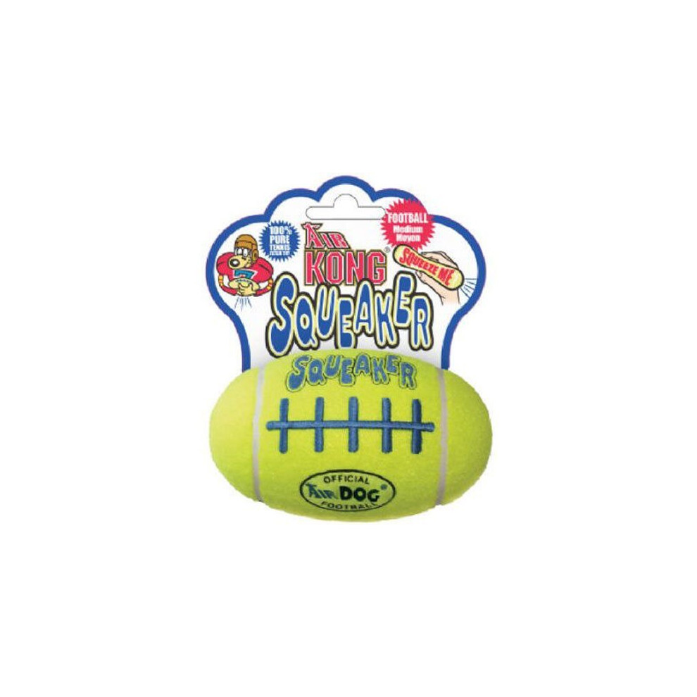 Kong Air Dog Squeaker Football Dog Toy, Medium