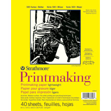 Strathmore Printmaking Paper Pad 8"X11"-40 Sheets