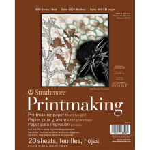 Strathmore Printmaking Paper Pad 8""X10""-20 Sheets