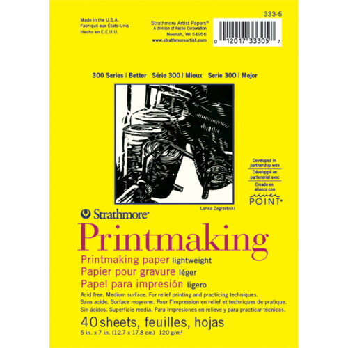 Strathmore Printmaking Paper Pad 5"X7"-40 Sheets