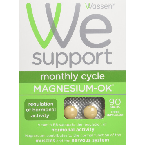 Wassen We Support Monthly Cycle Magnesium-OK - 90 Tablets