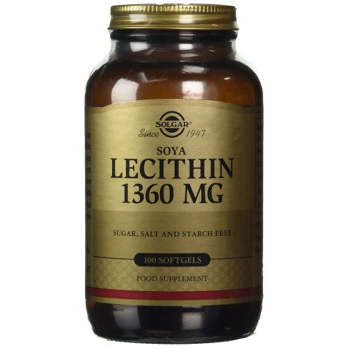Solgar Lécithine de soja 1360 mg 100 softgels Solgar