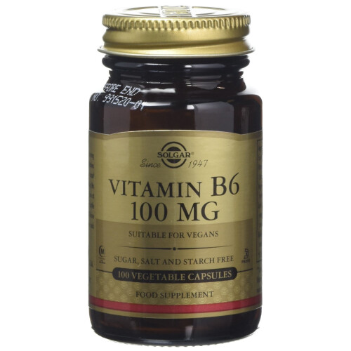 Solgar Solgar Vitamin B6 100 mg Vegetable Capsules - 100 capsules