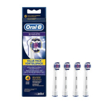 Oral-B 3D White Electric Toothbrush Replacement Heads- Pack of 4