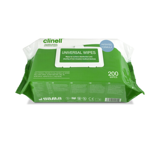 Clinell Clinell Universal Wipes - Pack of 200