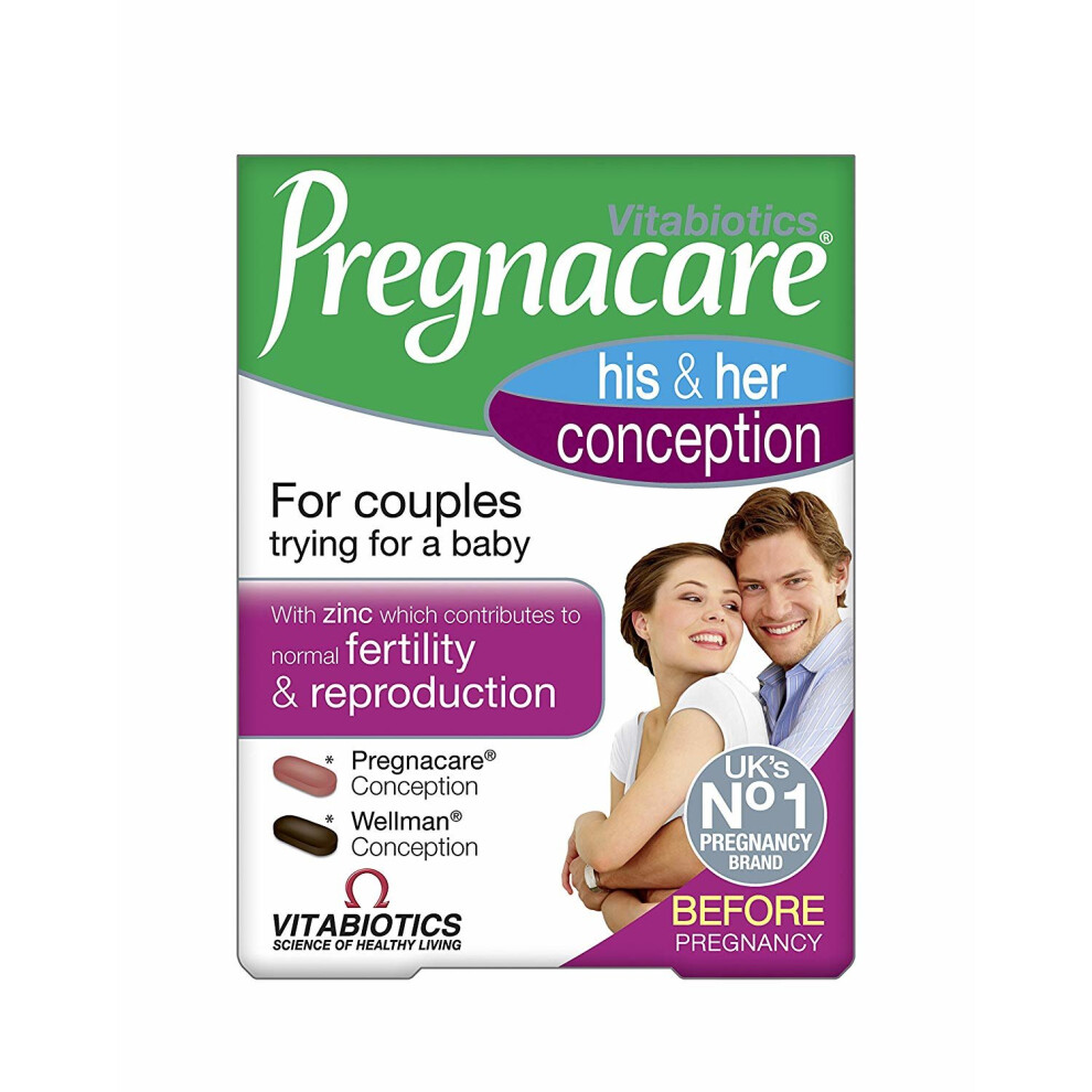 Pregnacare Vitabiotics His and Her Conception - 60 Tablets