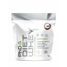 PhD Nutrition Diet Whey Protein Powder, 1 kg - Belgian Chocolate
