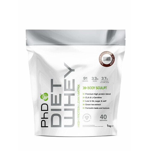 PhD Nutrition PhD Nutrition Diet Whey Protein Powder, 1 kg - Belgian Chocolate