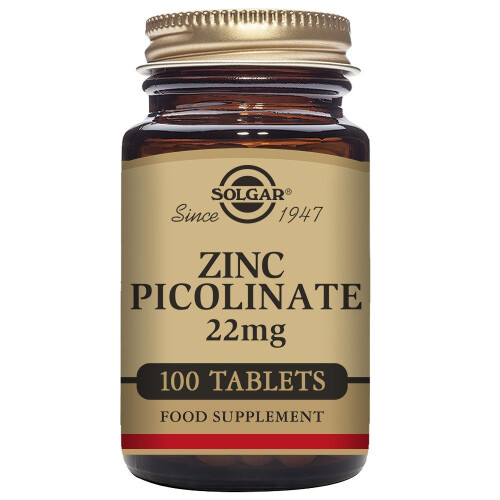 Solgar Solgar, Zinkpicolinat, 22 mg, 100 Tabletten
