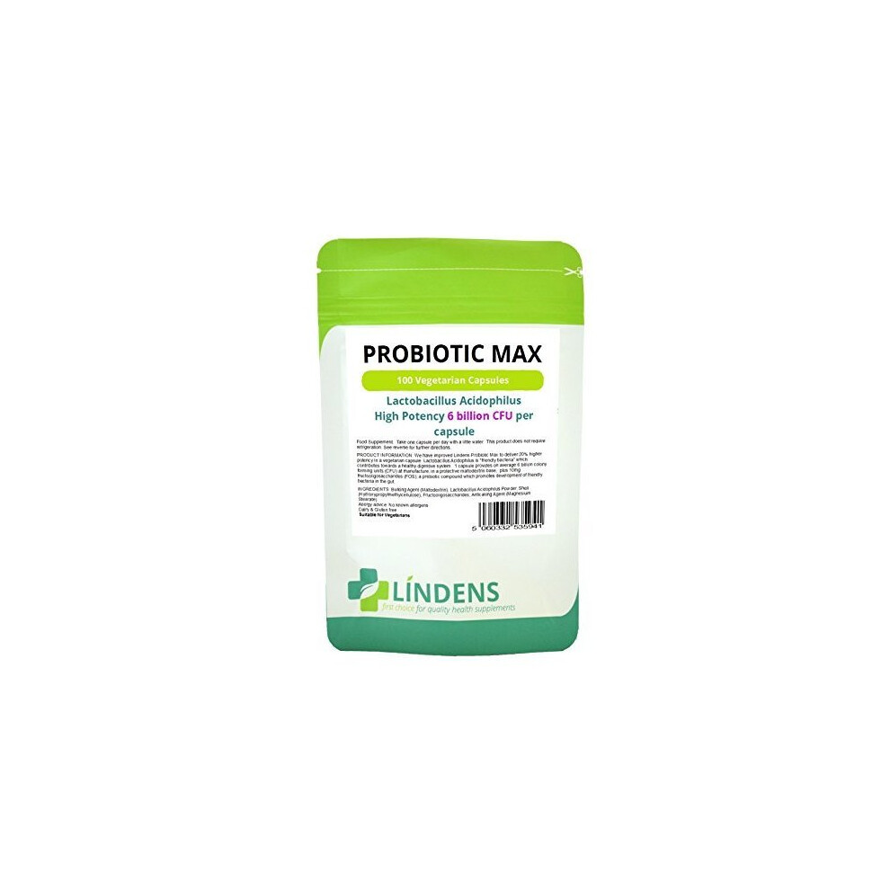 Probiotic Max - High Strength 100 Tablets (probiotic + prebiotic)