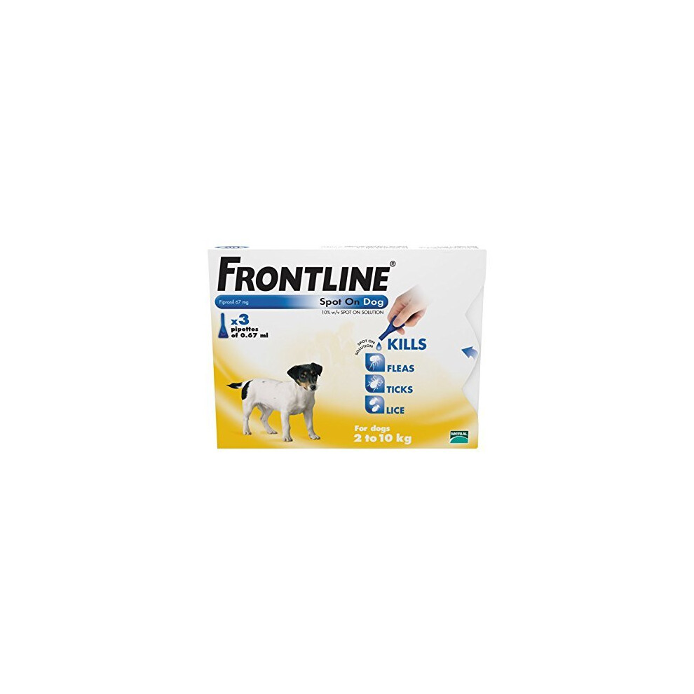 FRONTLINE Spot On for Small Dogs, 2-10kg, 3 Pipettes