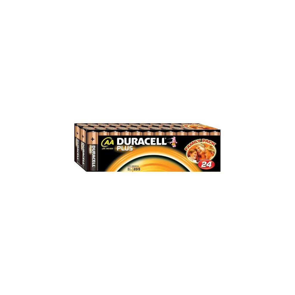 Duracell Plus 038882 AA/LR06/MN1500 AA Batteries Pack of 24