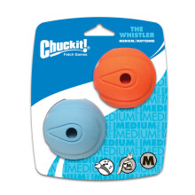 Chuckit The Whistler Dog Toy, 6 cm, Medium, 2-Piece
