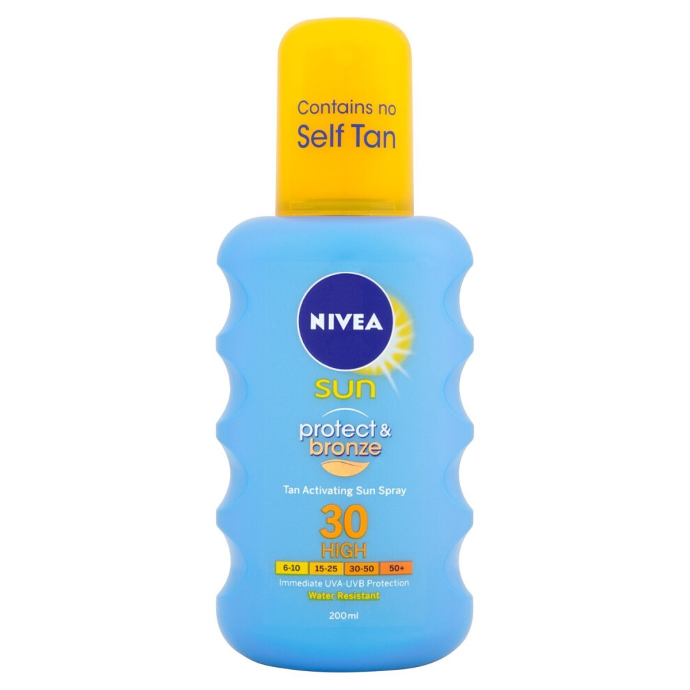 Nivea Sun Protect and Bronze Tan Activating Sun Spray High SPF 30 - 200 ml