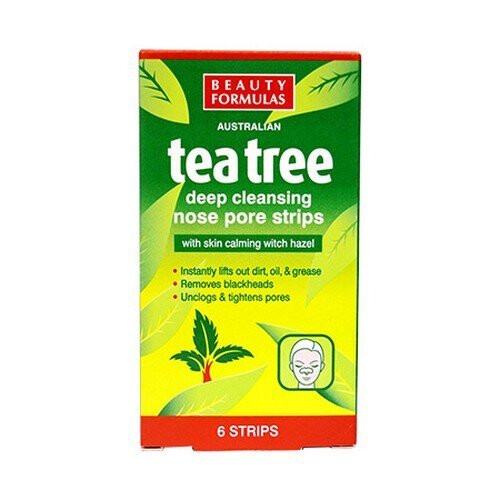 Beauty Formulas Australian tea tree deep cleansing nose pore strips - 6 strips