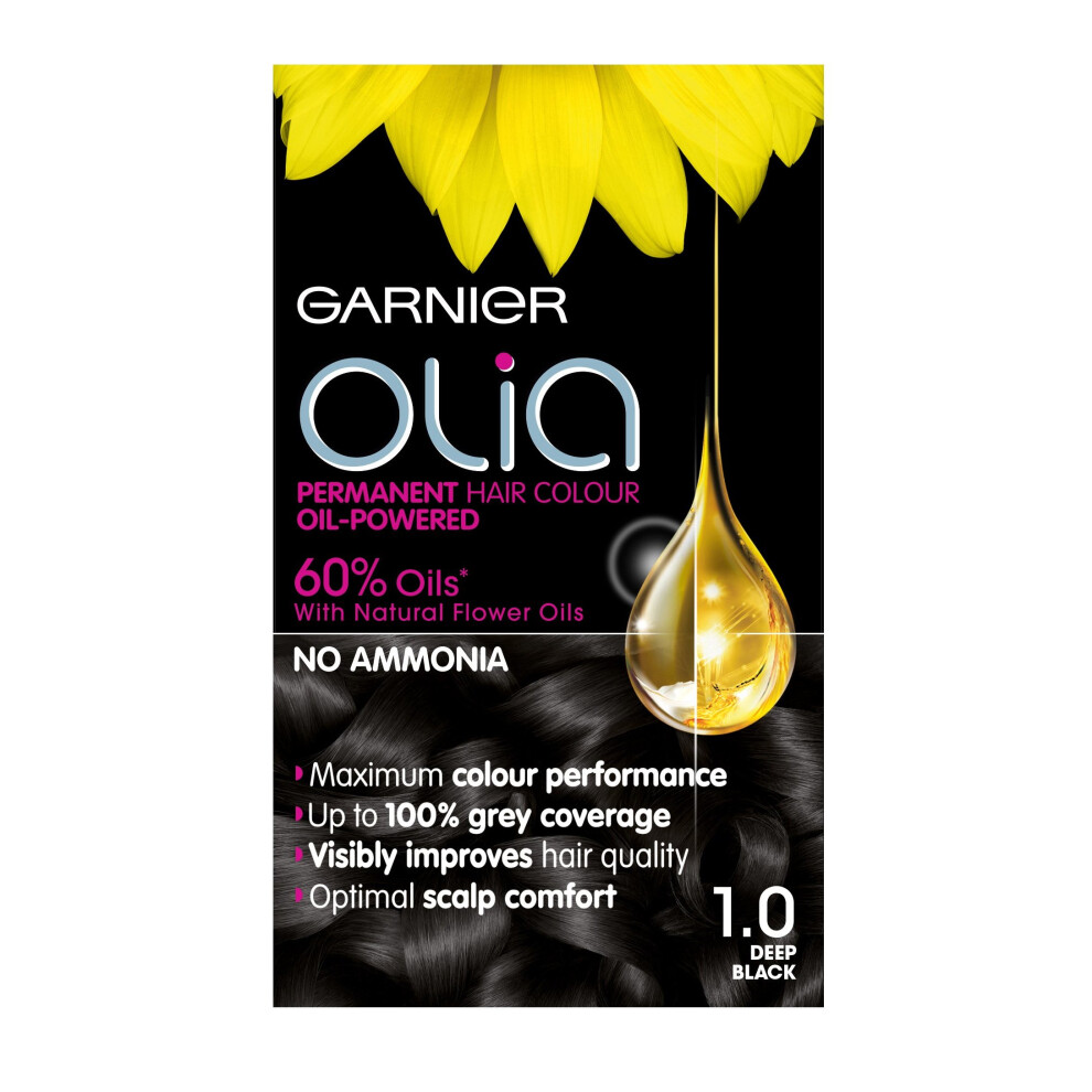 Garnier Olia 1.0 Deep Black Permanent Hair Dye