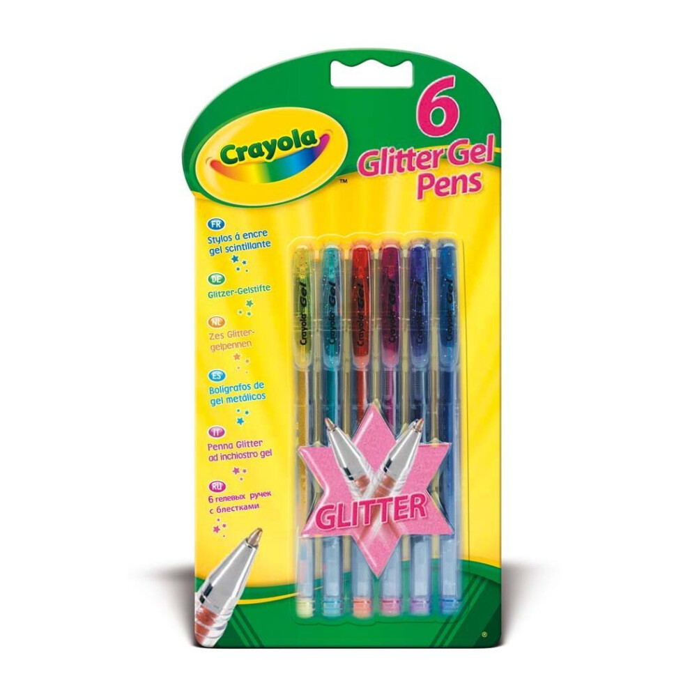 Crayola Glitter Gel Pens (6 Pack)