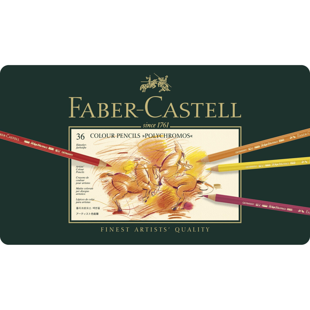 Faber-Castell Polychromos Colour Pencils Tin Of 36