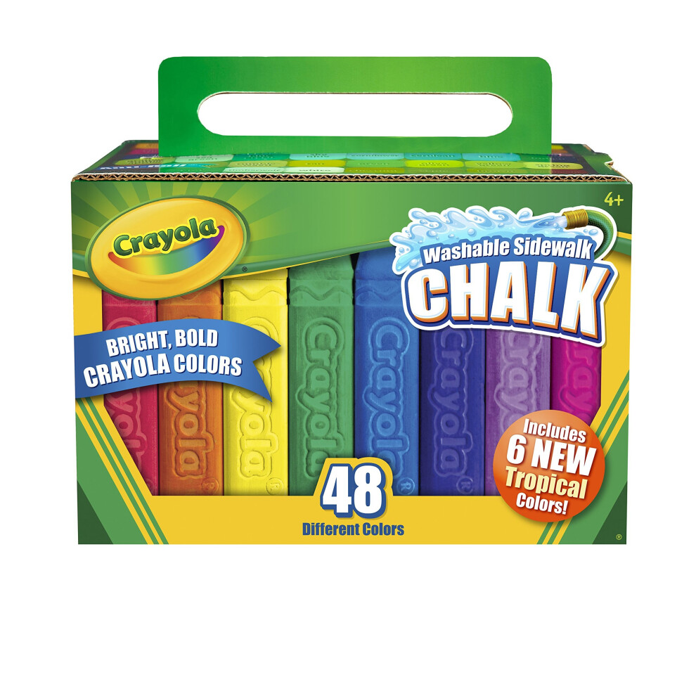 48pc Crayola Sidewalk Chalk | Children's Washable Outdoor Chalks