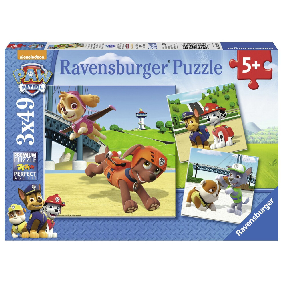 Ravensburger 9239 Paw Patrol Jigsaw Puzzles - 3 x 49 Pieces