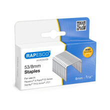 Rapesco Staples - 53/8mm. Box of 2,000