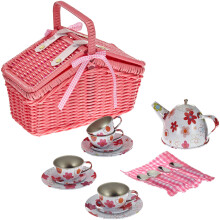 Cestino da picnic - LEGLER - 9980 - Legno intrecciato - 20 pezzi - A partire da 3 anni