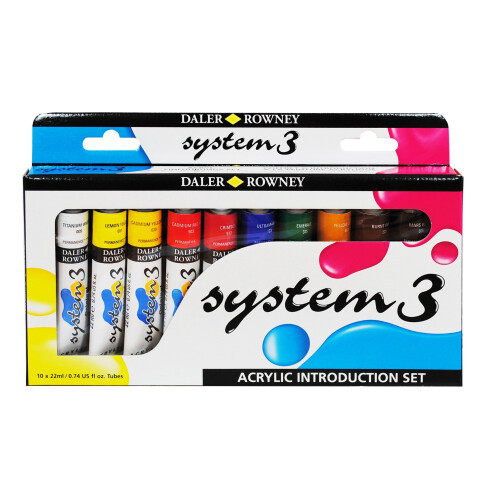 Daler - Rowney System 3 Acrylic Paint Introduction Set