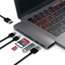 Hub Dual USB Type C Multiport Card Reader 4K HDMI For Mac MacBook Pro