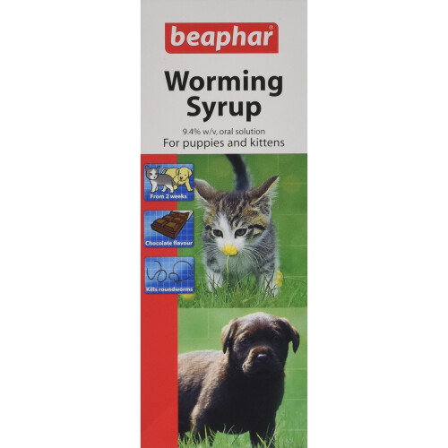 Beaphar Worming Syrup, 45 ml on OnBuy