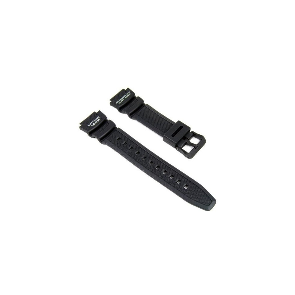 Casio Watch Strap Watchband Resin Band Black For Sgw-400H Sgw-300H