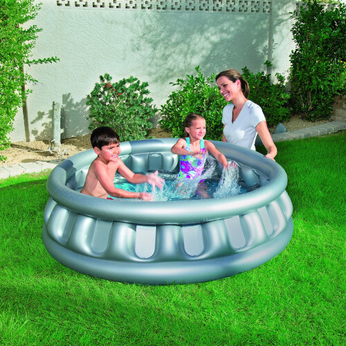 Bestway Bestway Kid's Silver Spaceship Paddling Pool 2