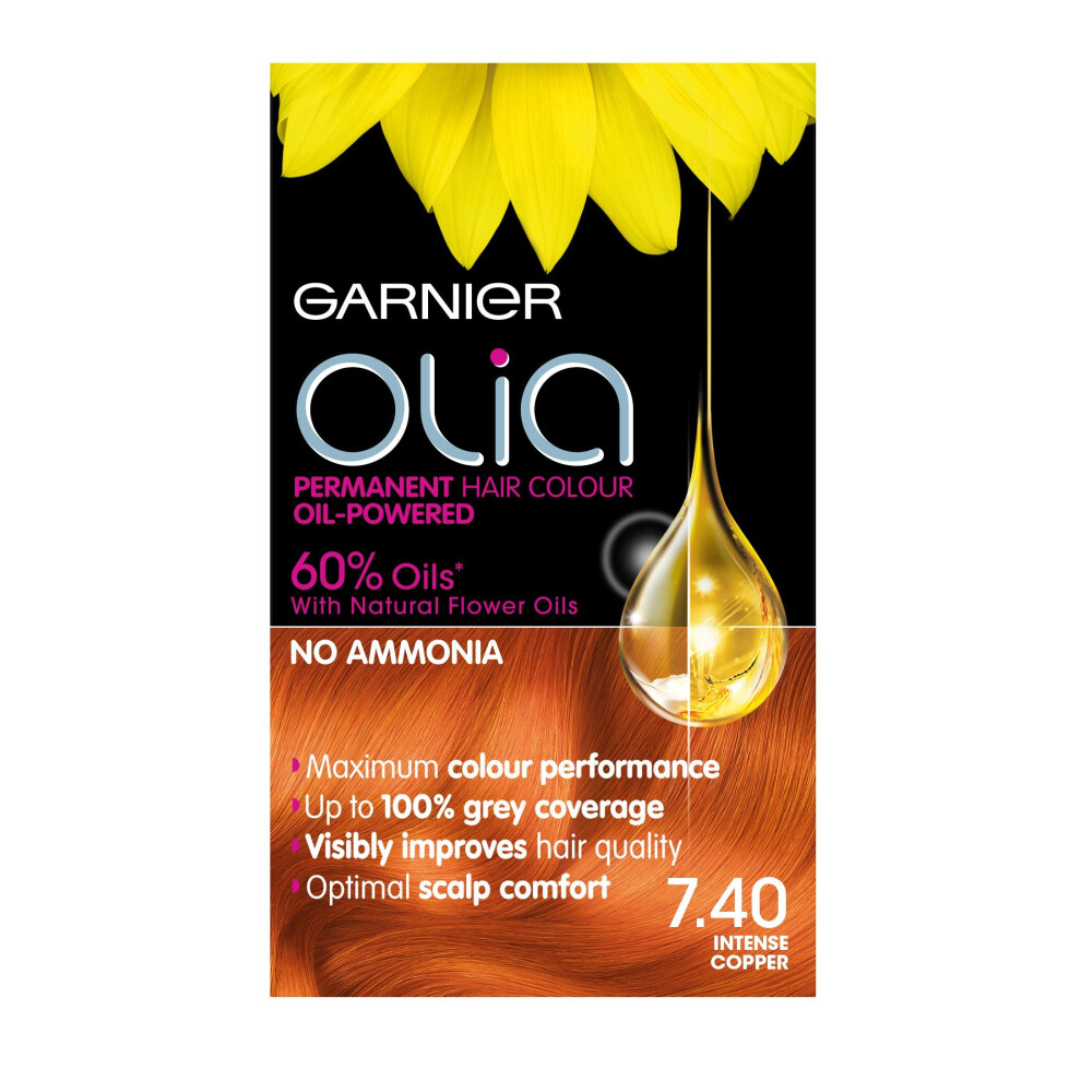 Garnier Olia 7.40 Intense Copper Permanent Hair Dye