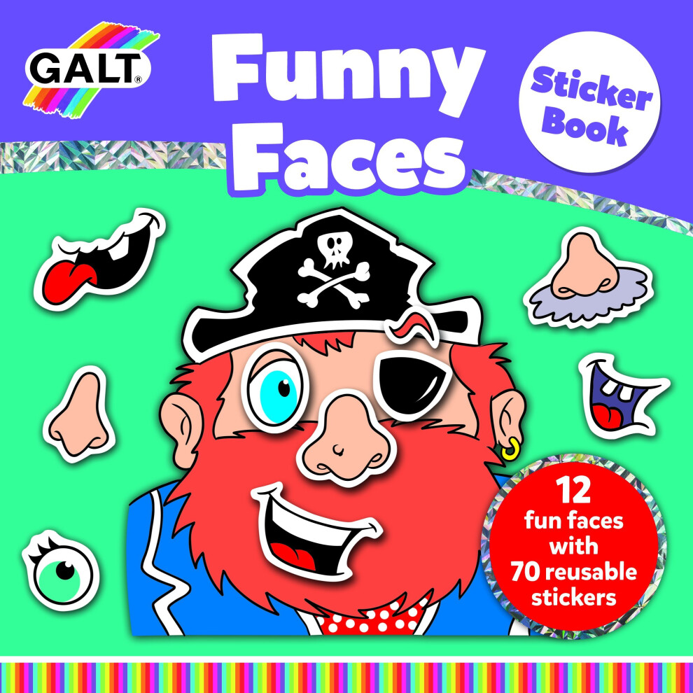 Galt Toys Funny Faces Sticker Book