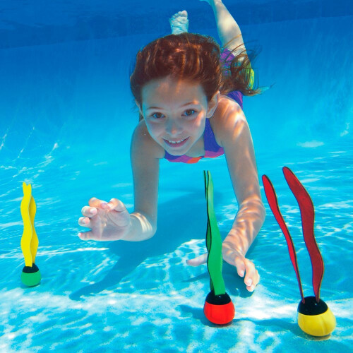 Intex INTEX Underwater Swimming/Diving Pool Toy Sinking Fun Balls (3 Pack)-Multi color 1