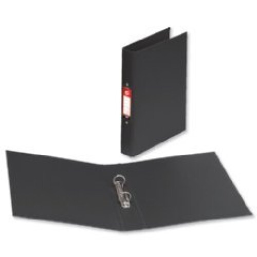 5 Star Office 5 Star Office Ring Binder 2 O-Ring Size 25mm Polypropylene A4 Black [Pack 10]