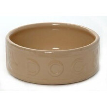 Mason Cash Cane Ceramic Dog Bowl Lettered Dog 7"