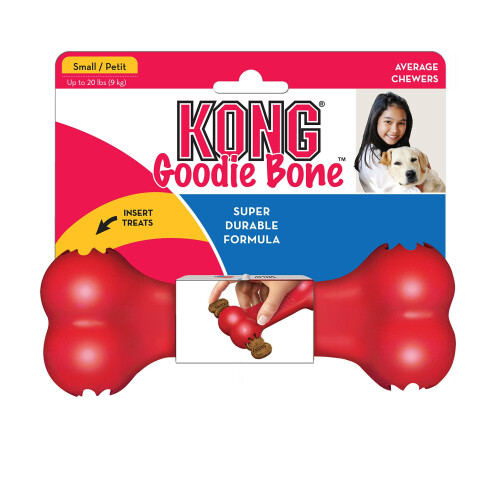 KONG KONG Goodie Bone Dog Toy, Small, Red