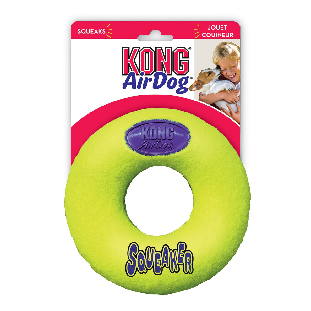 KONG Air Dog Squeaker Donut Dog Toy, Large