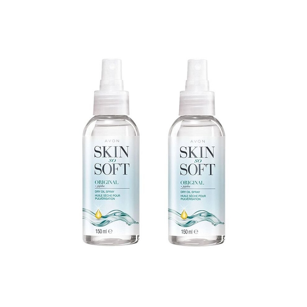 2 x Avon Skin So Soft Original Dry Oil Spray - 150ml | Dry Body Oil